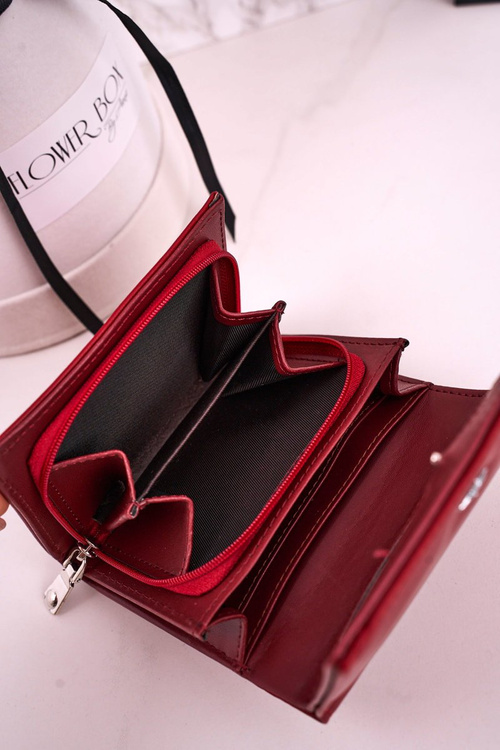 Маленький жіночий гаманець Підкова MILANO Червоний