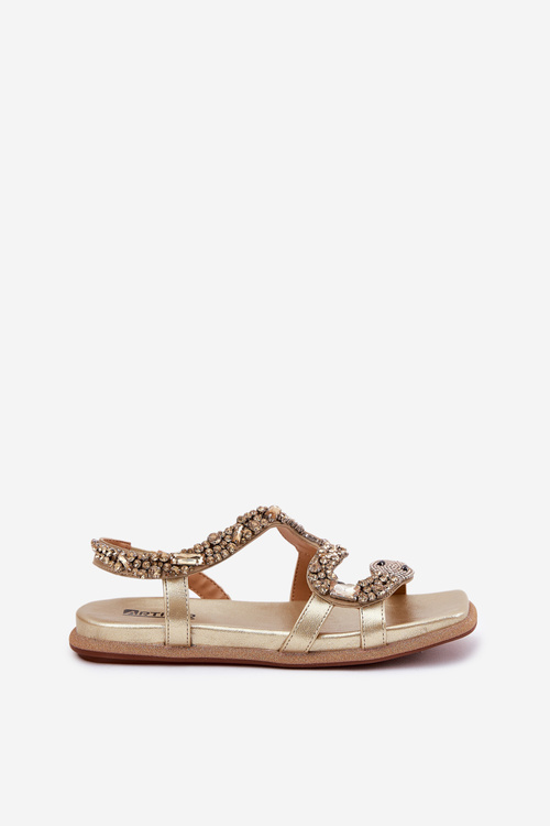 Жіночі Сандалі З Декором Змія Еко Шкіра Artiker 56C1362 Золоті