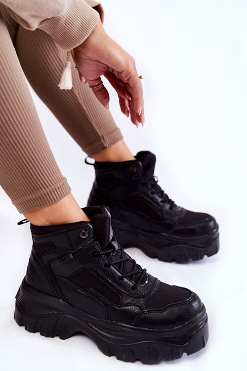 Модні черевики Memory Foam Big Star KK274371 Black