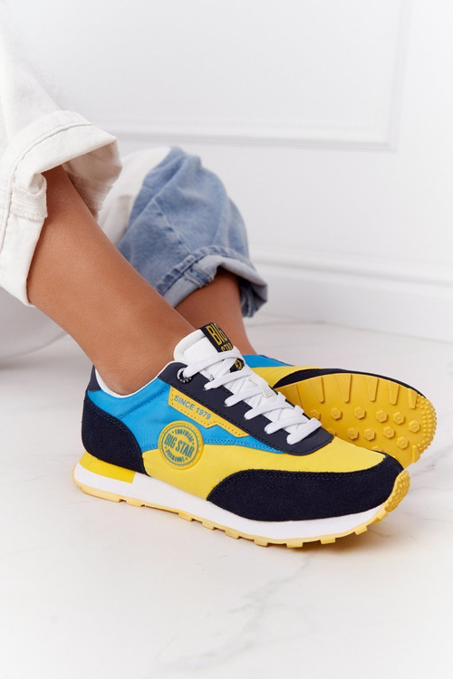 Жіночі кросівки Memory Foam Big Star HH274525 Yellow-Blue