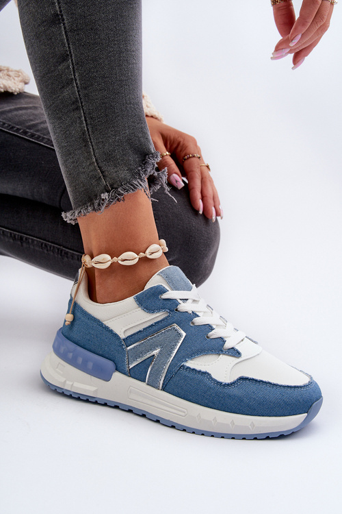 Жіночі сині джинсові кросівки Vinelli зі штучної шкіри