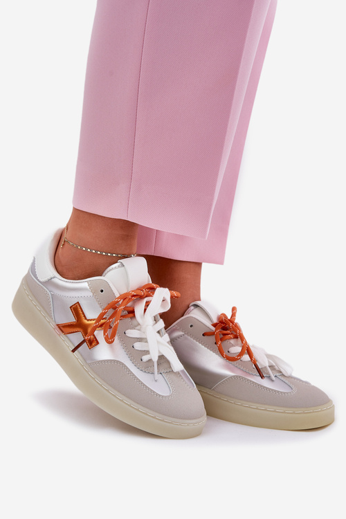 Низькі Жіночі Спортивні Черевики Сріблясті Зелева