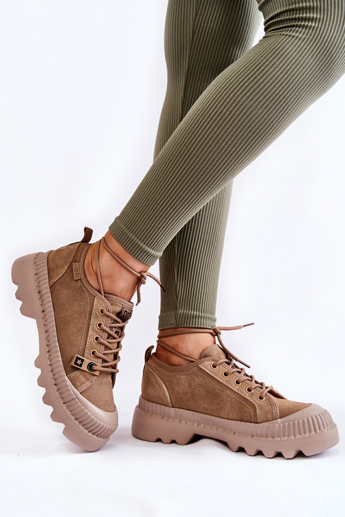 Замшеве спортивне взуття Big Star KK274511 Beige