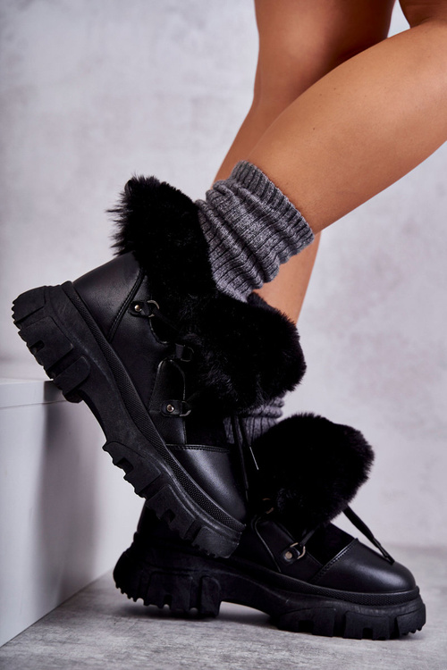 Теплі черевики Trappers Black Charles