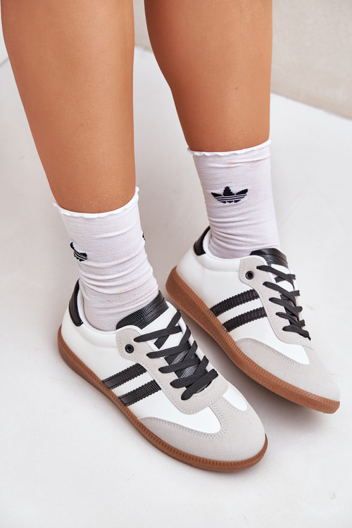 Низькі Кросівки Жіночі Чорно-Білі Loredis