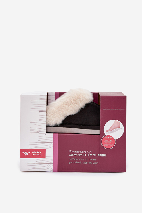 Жіночі тапочки з хутром Чорні Zanelia