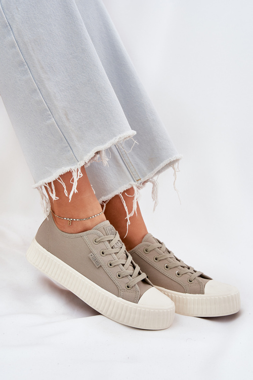 Жіночі Тканинні Кросівки На Платформі Big Star RR274779 Сірі