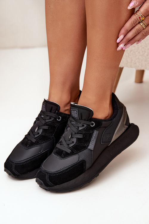 Шкіряні Жіночі Кросівки Big Star OO274562 Hi-Poly System Чорні