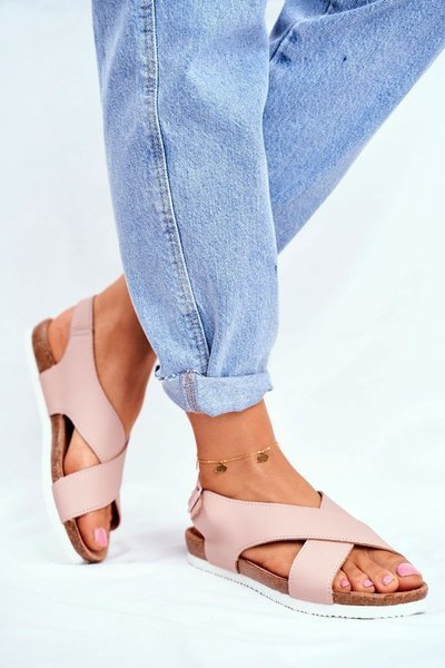 Жіночі босоніжки Big Star Flat Powder Pink FF274624