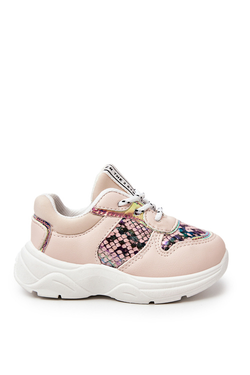 Шкіряне спортивне взуття Snakeskin Pink Gabbie
