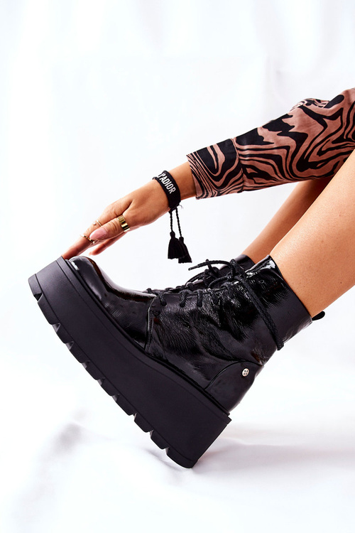 Шкіряні черевики Maciejka Чорні 05294-20