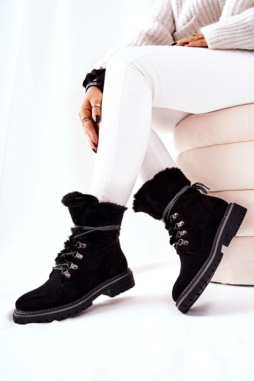 Утеплені черевики Trapper Black Nelby