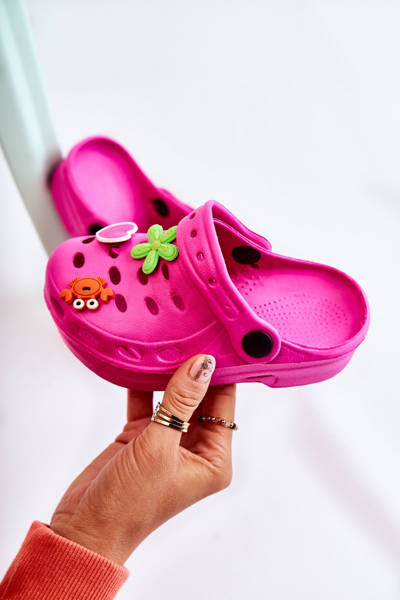 Дитячі поролонові тапочки Crocs Fuchsia Sailor