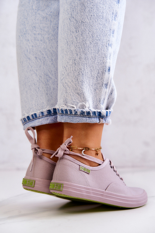 Світлі жіночі кросівки Big Star JJ274264 сірі