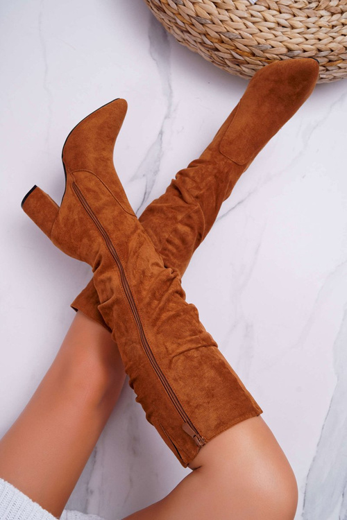 Жіночі чоботи Suede Camel Bemma