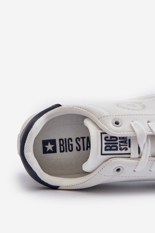 Чоловічі низькі кросівки з еко шкіри Big Star NN174282 Білі