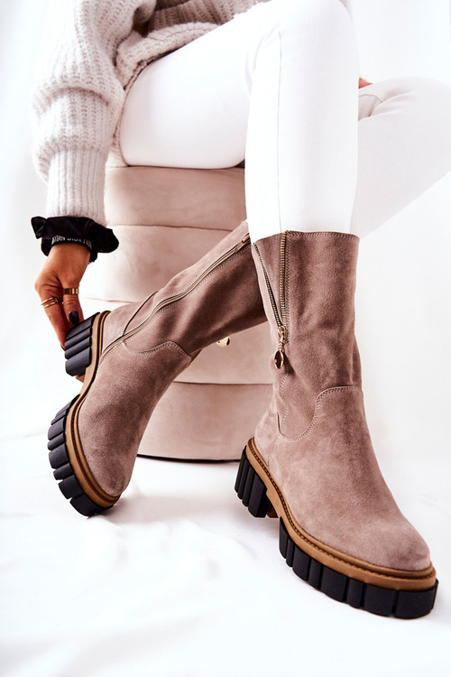 Шкіряні чоботи Cappucino Souffle