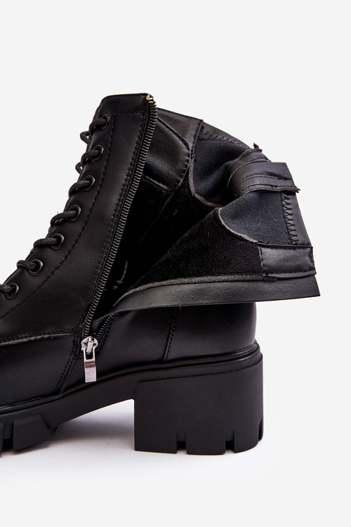 Жіночі м'які ботильйони Workery на блискавці чорного кольору Evrarda