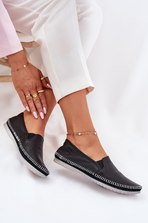 Шкіряні Балерини Maciejka T3512-71 Чорні