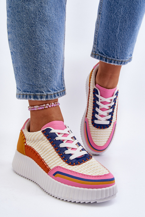 Жіночі кросівки на платформі різнокольорові Redala