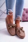 Жіночі мокасини Lu Boo Comfortable Beige Plummy