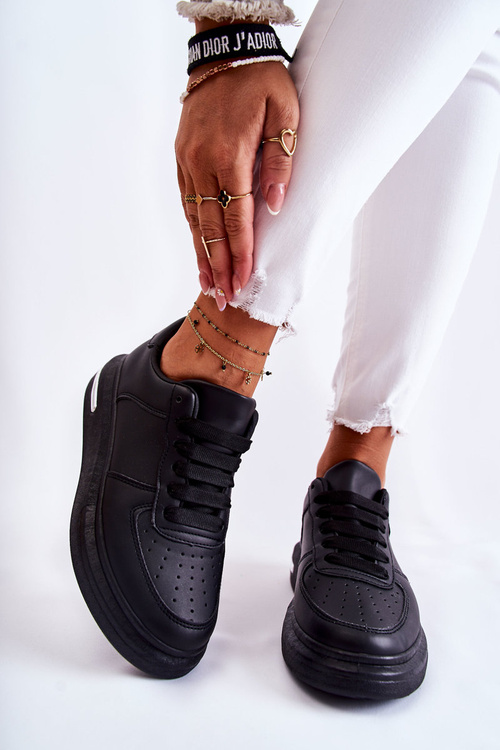 Класичні шкіряні спортивні туфлі Jennys чорного кольору