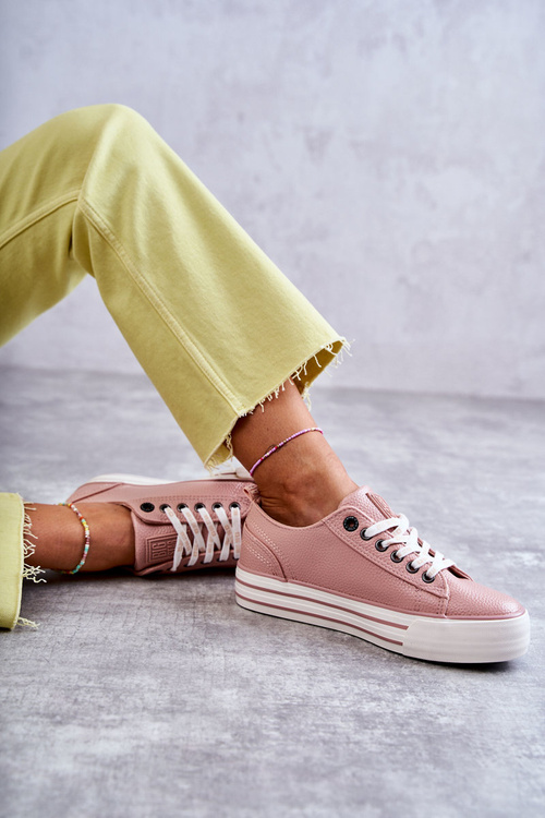 Низькі жіночі кросівки Big Star KK274016 Рожеві