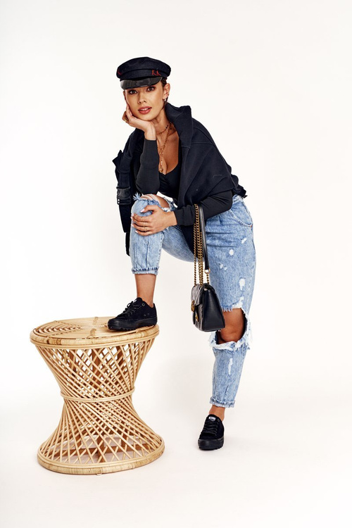 Жіночі кросівки на масивній підошві BIG STAR FF274248 Чорні