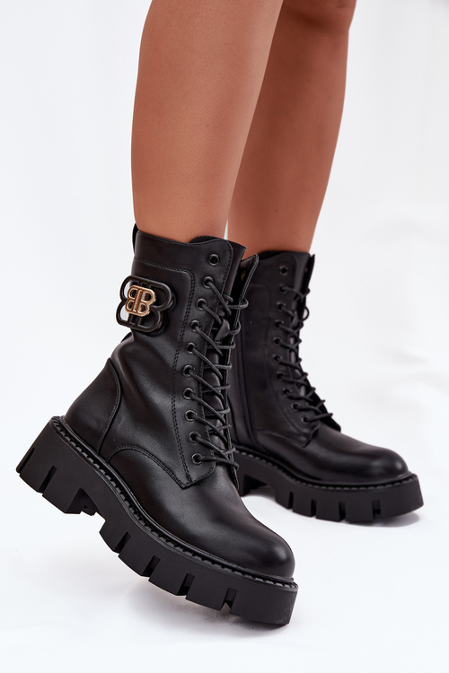 Теплі жіночі workery з оздобленням Чорна Melisse