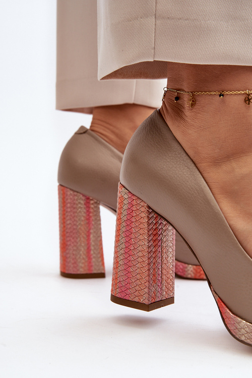 Човники на підборах Laura Messi 2746 Beige