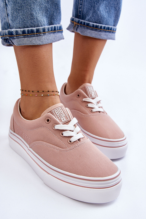 Жіночі кросівки на платформі Big Star LL274229 Рожеві