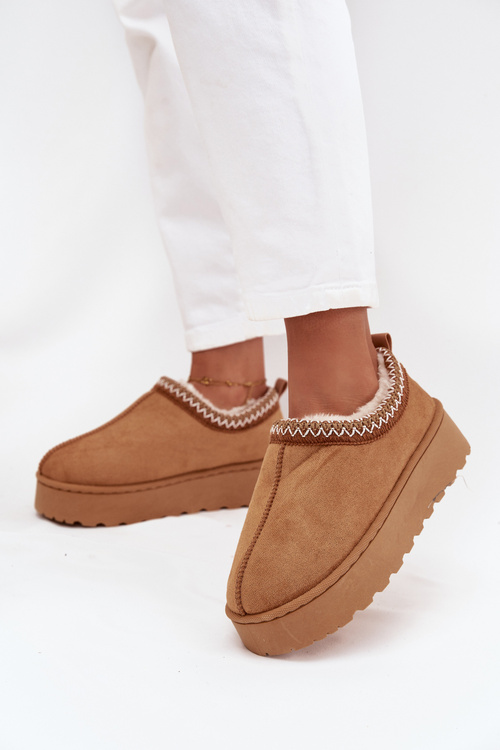 Низькі жіночі снігові черевики з вишивкою на платформі Camel Taliah