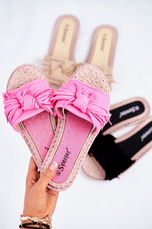 Жіночі гірки з бантом Неоновий колір Фуксія Таїланд