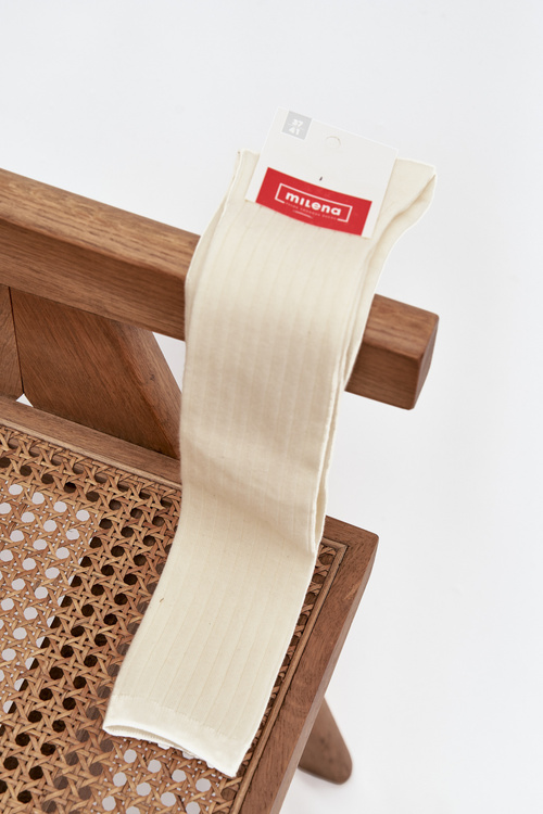 Вовняні до коліна носки Меріно Ecru