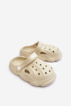 Дитячі поролонові тапочки Crocs Beige Cloudy