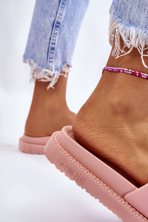 Жіночі тапочки Big Star LL274425 Світло-рожеві