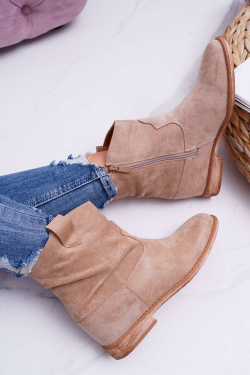 Жіночі чоботи-саше Camel Beige Ellen