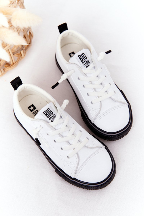 Дитячі шкіряні кросівки BIG STAR HH374037 Білі