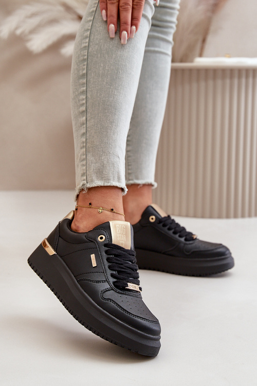 Жіночі кросівки на платформі Big Star OO274758 HI-POLY SYSTEM Чорні