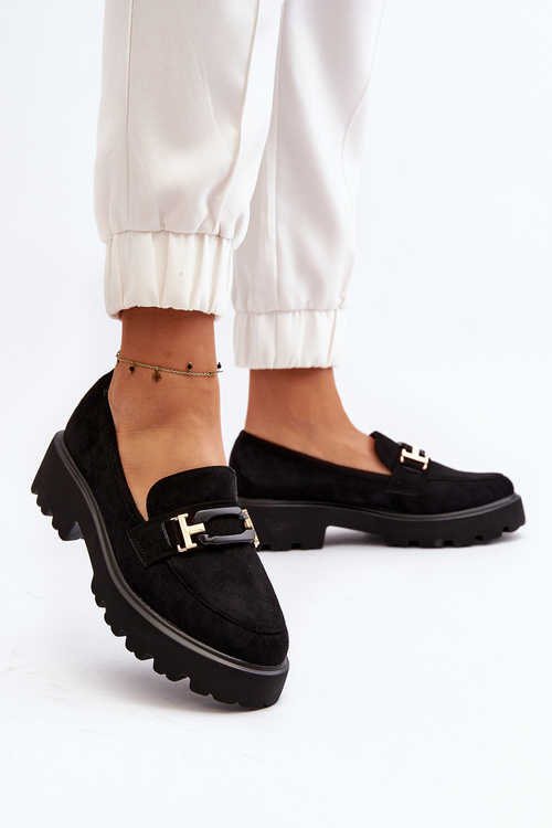 Жіночі лофери з орнаментом Black Omavia