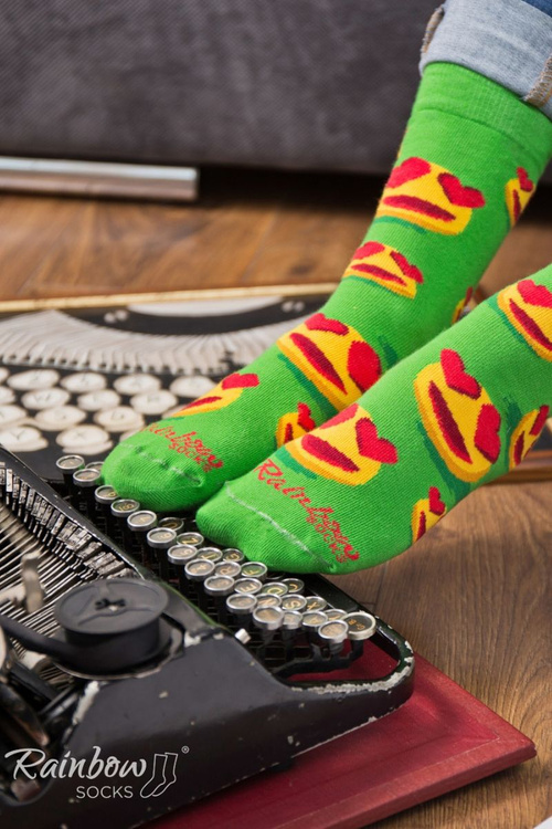 Веселкові шкарпетки. Смайли. Розумний смайлик. Коханець. 3 пари