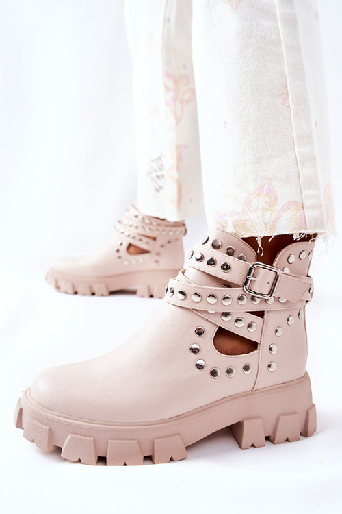 Робітник зі стразами на платформі Beige Vernelle