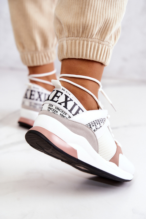 Спортивне взуття Кросівки на танкетці білі Lorey