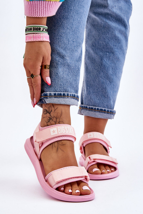 Жіночі спортивні сандалі Big Star LL274729 Рожеві