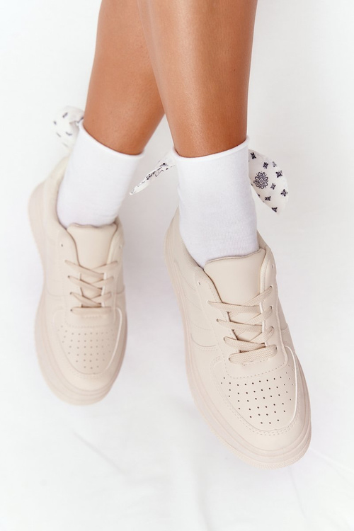 Жіноче спортивне взуття на платформі бежеве This Is Me