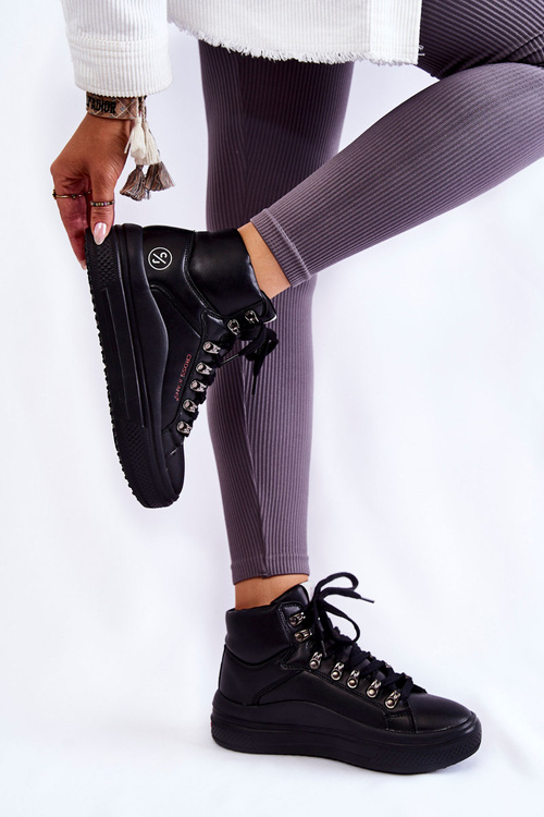 Жіночі високі кросівки Cross Jeans KK2R4029C Чорні