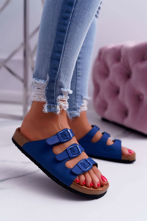 Жіночі шльопанці темно-сині Big Star DD274140