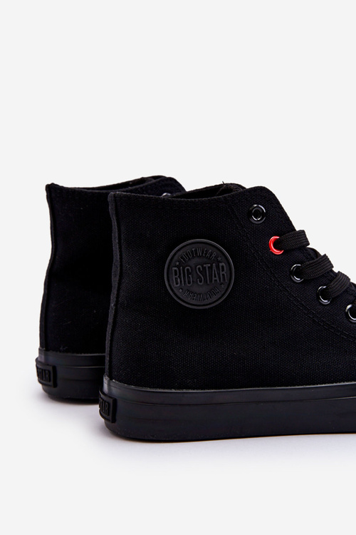 Жіночі класичні високі кросівки Big Star T274033 Чорні
