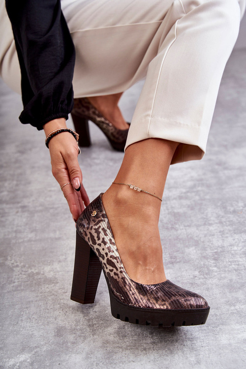 Шкіряні туфлі Maciejka 02629-02 Коричневий