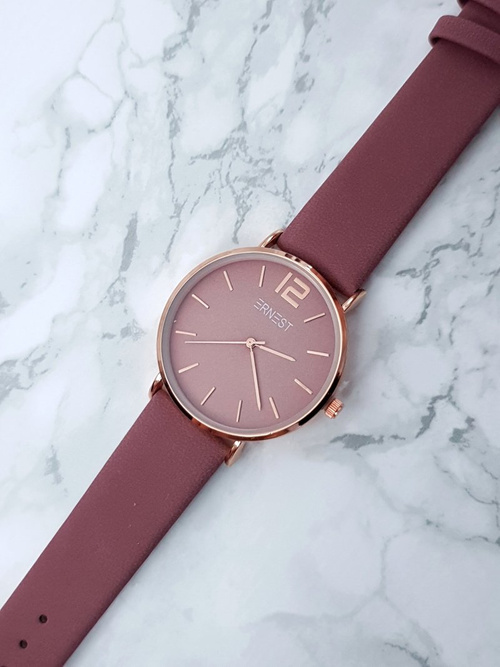 Жіночий годинник Ernest Claire Purple Gold Envelope